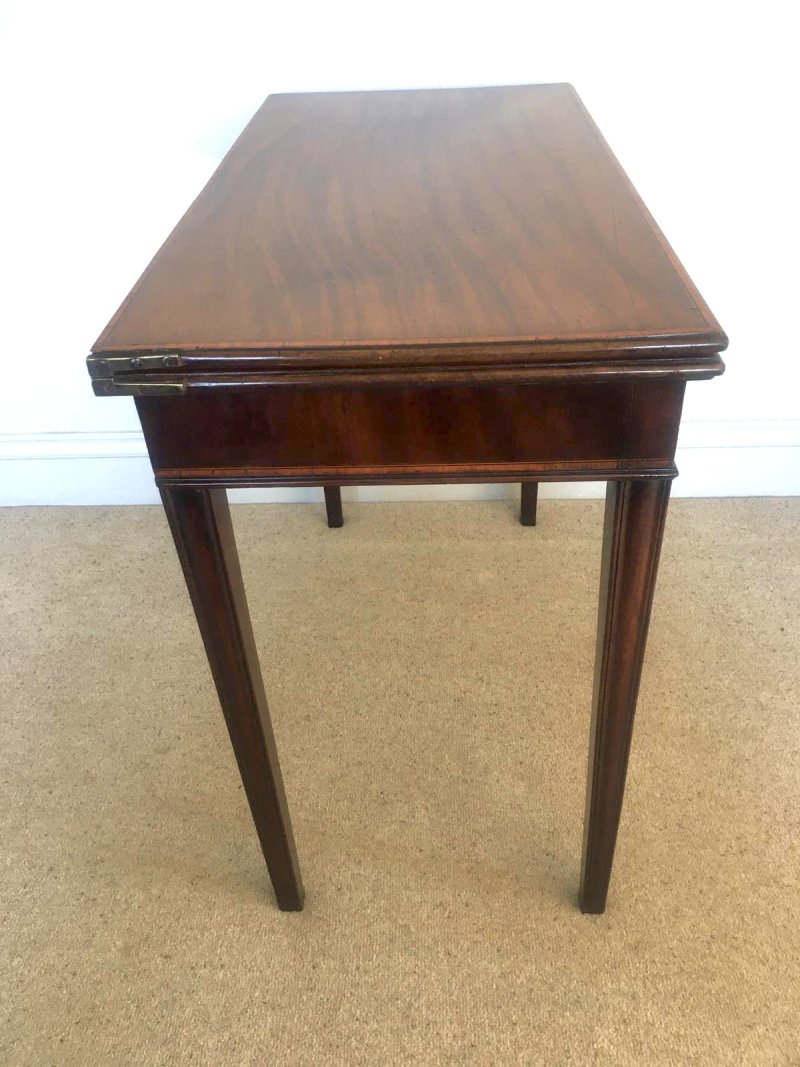 Antique 18th Century George III Mahogany Inlaid Tea/Side Table - Image 6